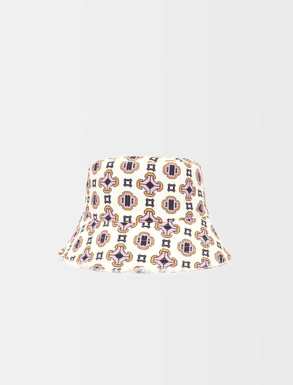 Printed cotton bucket hat - Caps and Bucket hats - MAJE
