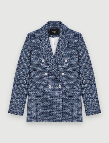 122VOLLY Double-breasted tweed jacket
