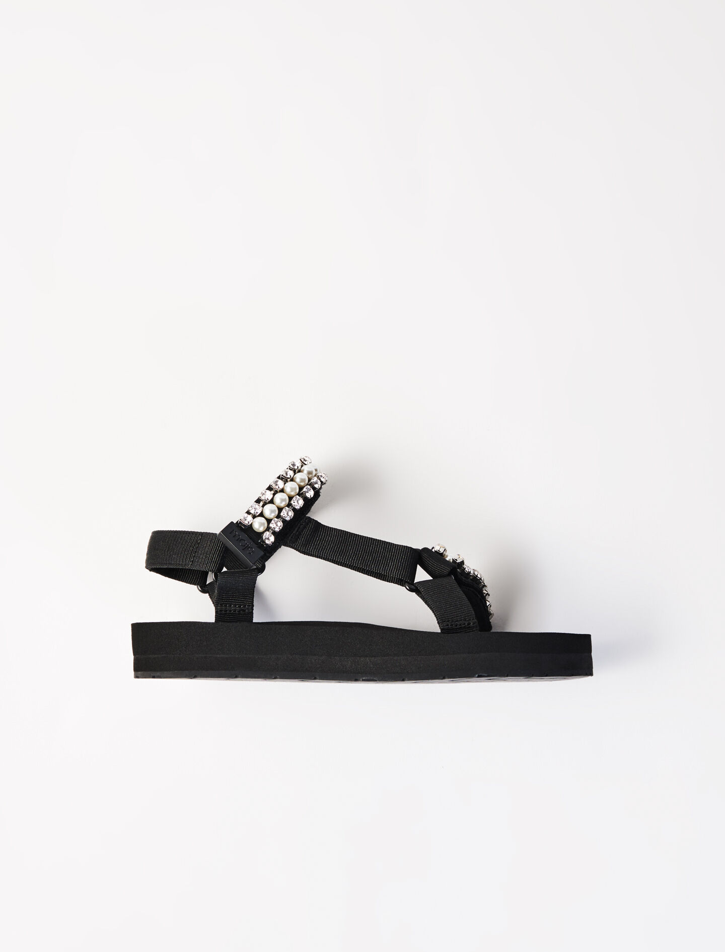 220FRANKIESTRASS Hiking sandals with diamant and beads