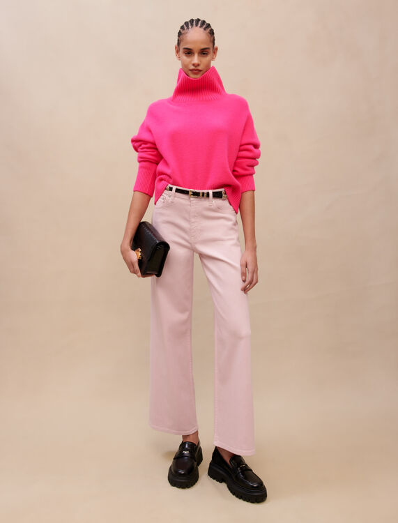 Pink cashmere jumper - Pullovers - MAJE