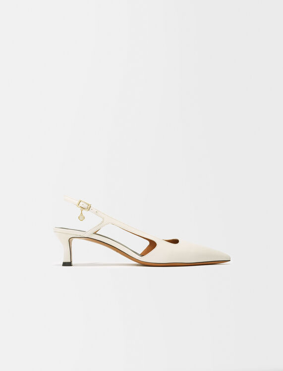 White leather court shoes - Slipper - MAJE