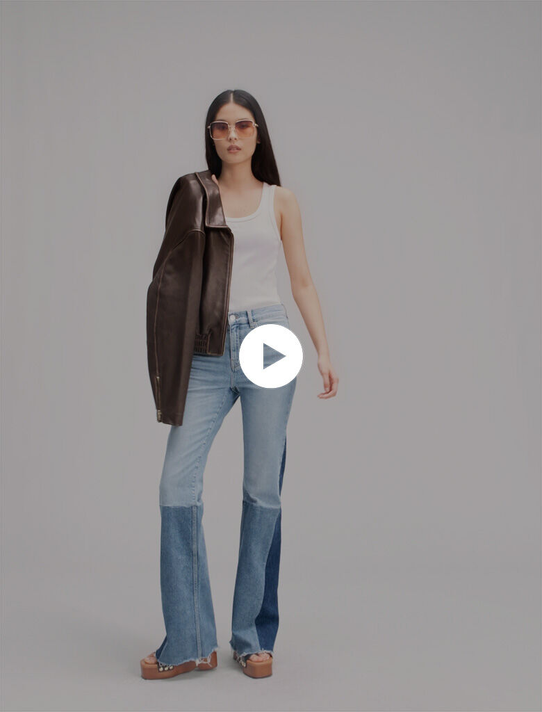 Tricolour patchwork jeans - Jeans | Maje