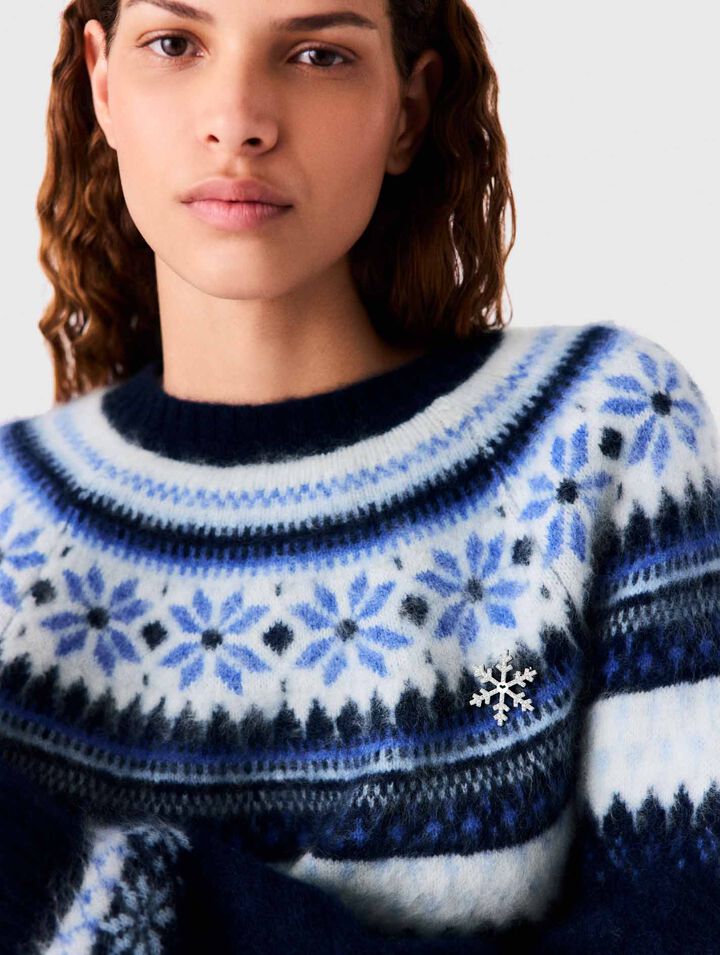 Jacquard knit jumper