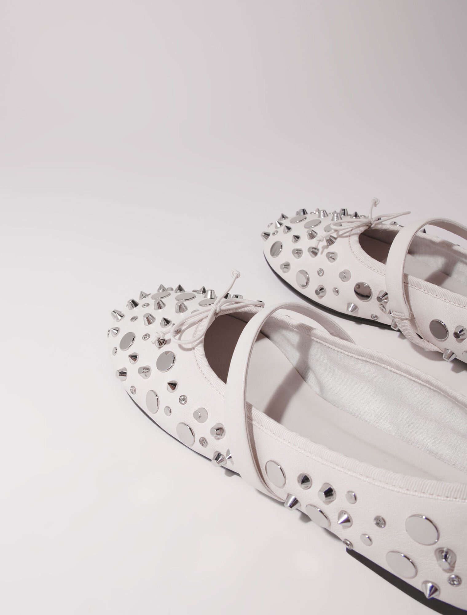 Studded ballet flats