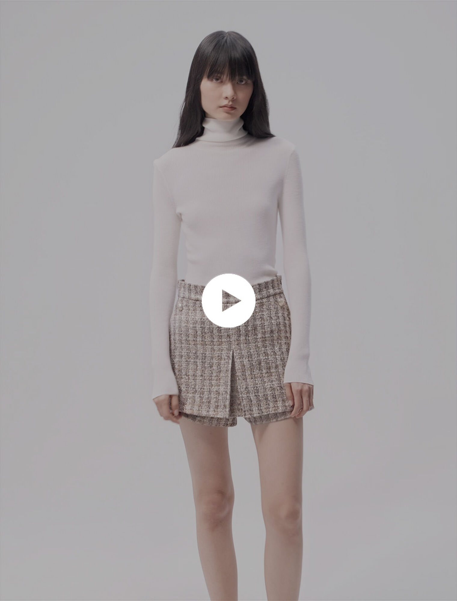 Tweed skort