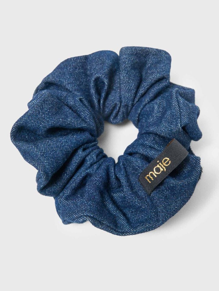 Denim scrunchie