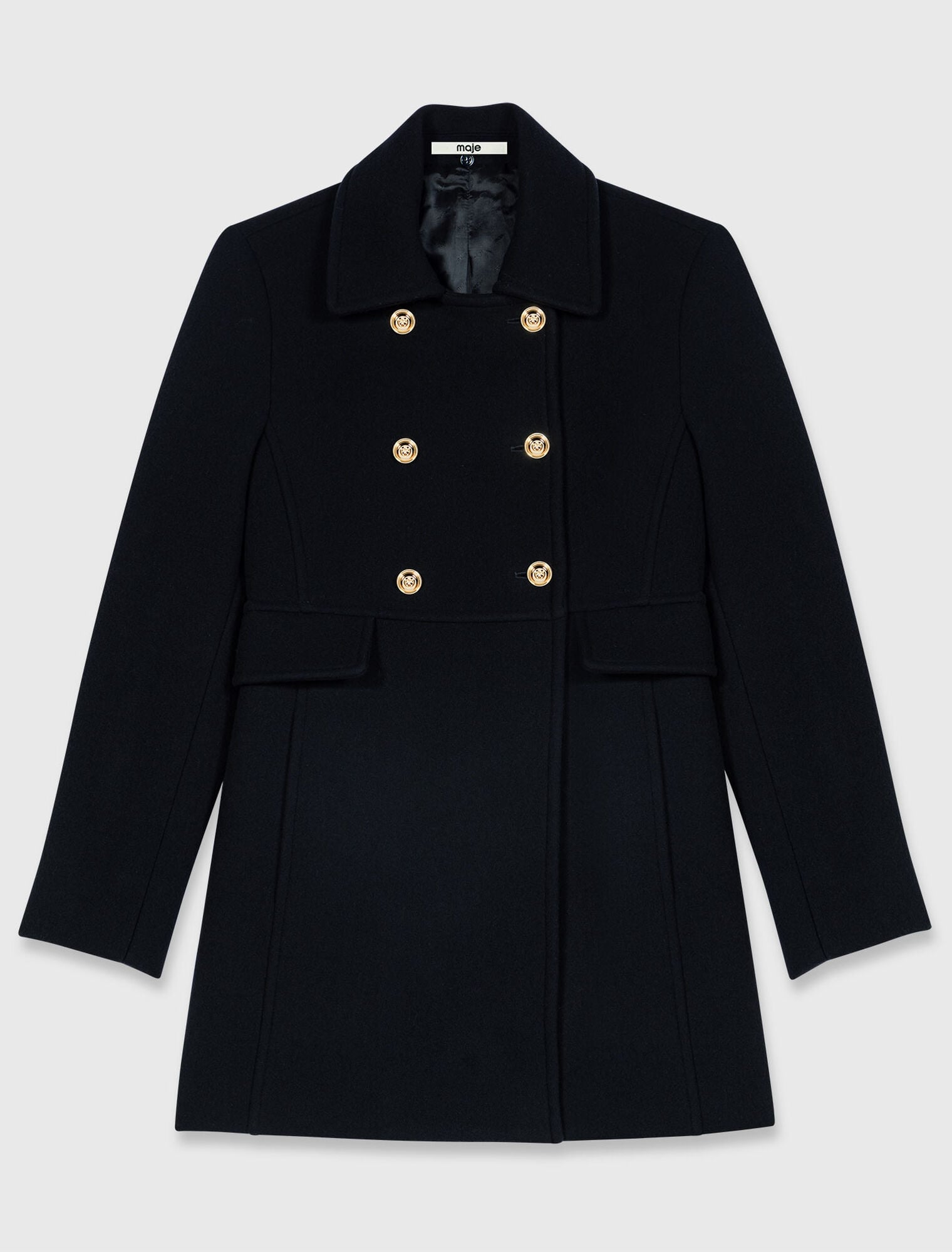 Wool blend coat