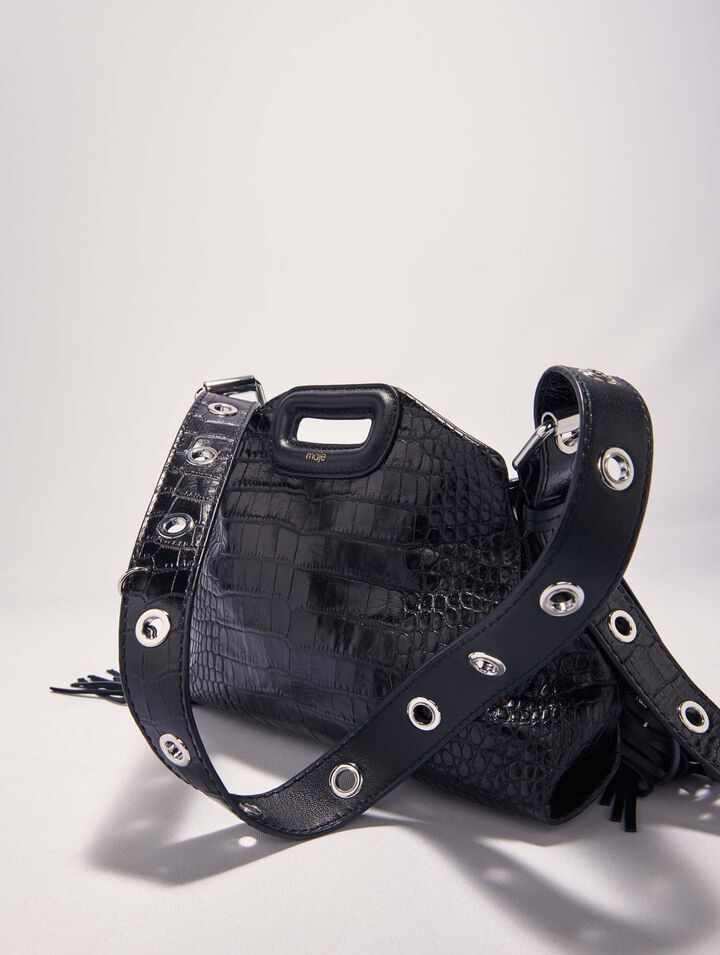 Miss M Mini embossed leather bag