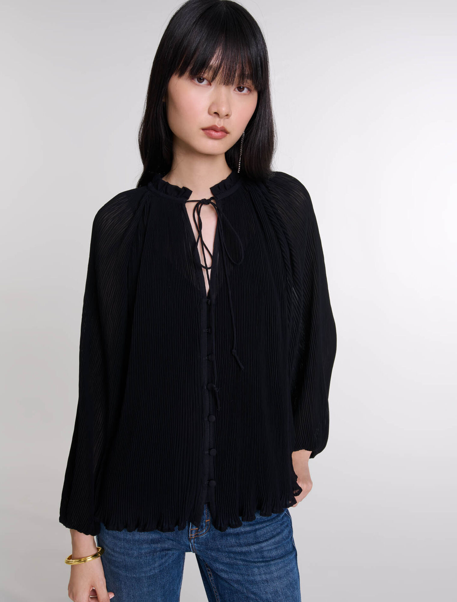 Pleated shirt