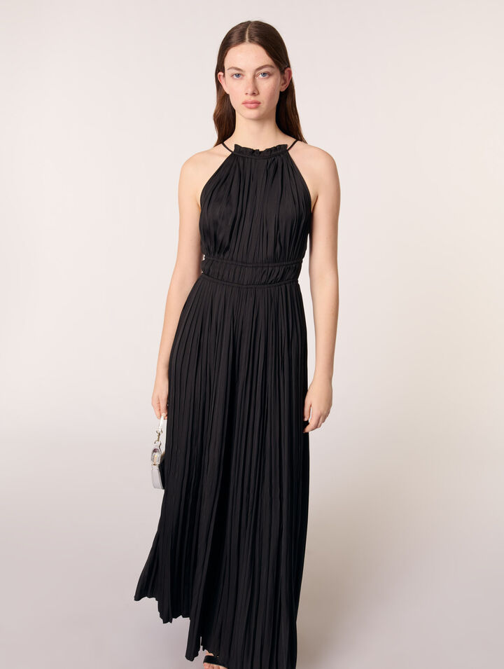 Pleated trouser suit