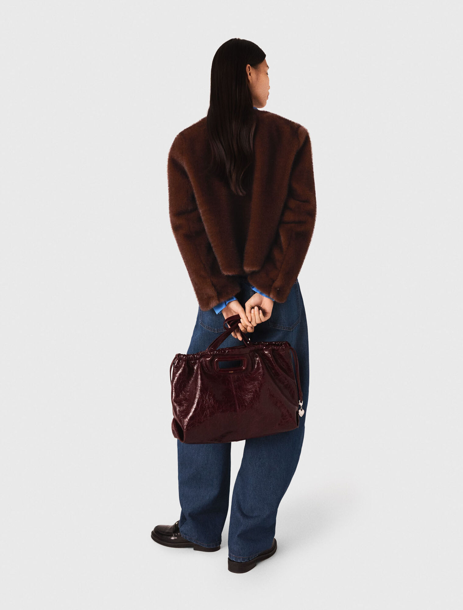 Short faux fur coat
