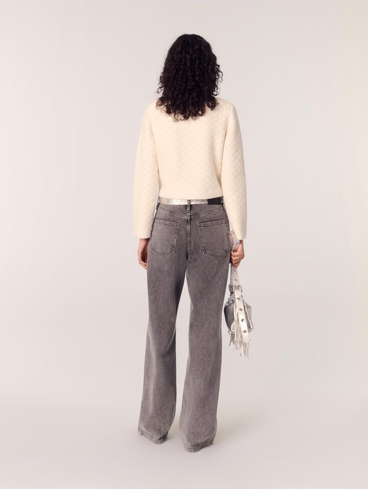 Short tweed-effect cardigan