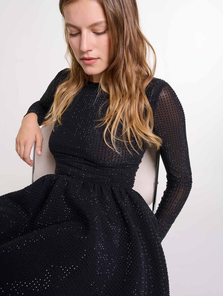 Rhinestone mini dress