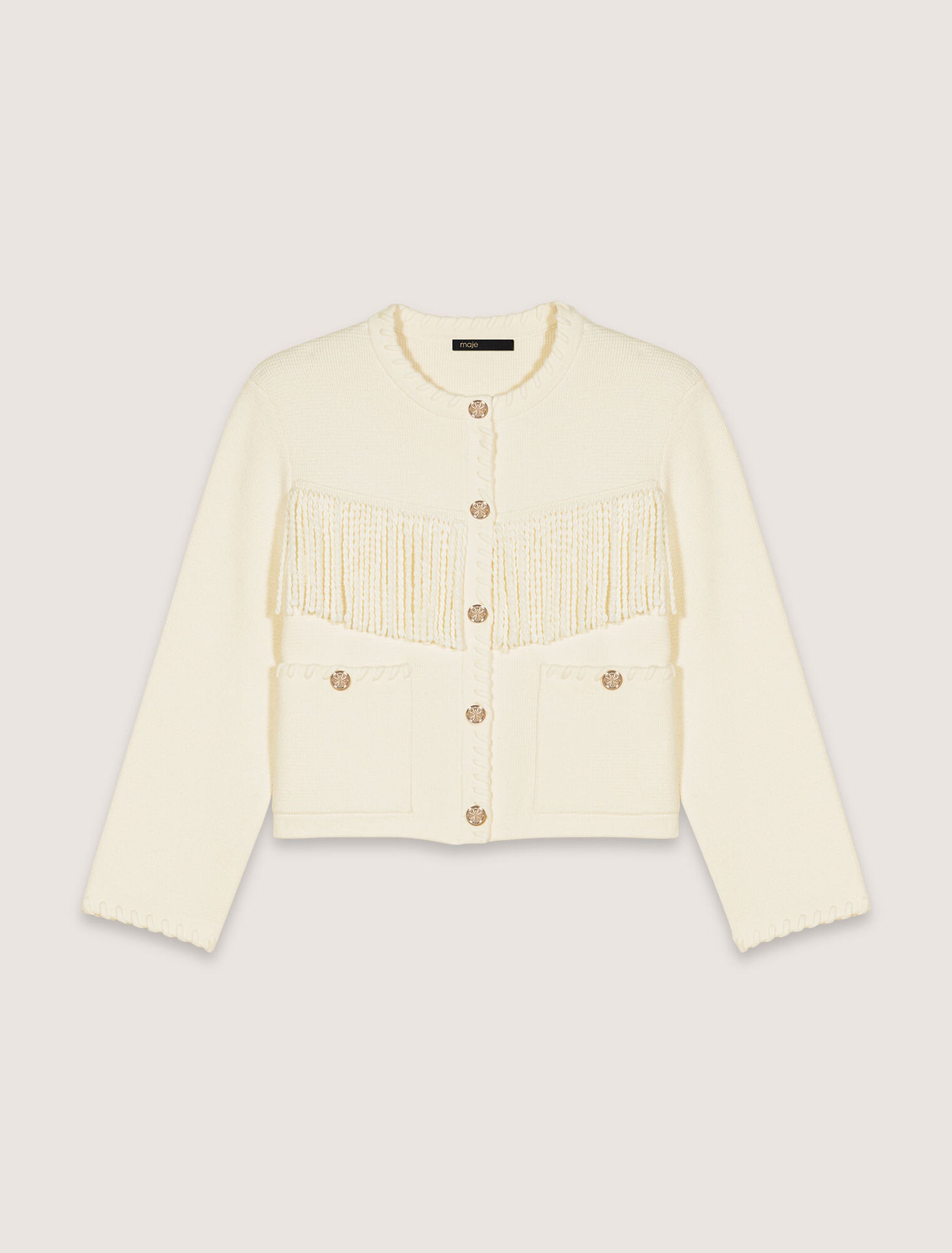 Fringed cardigan