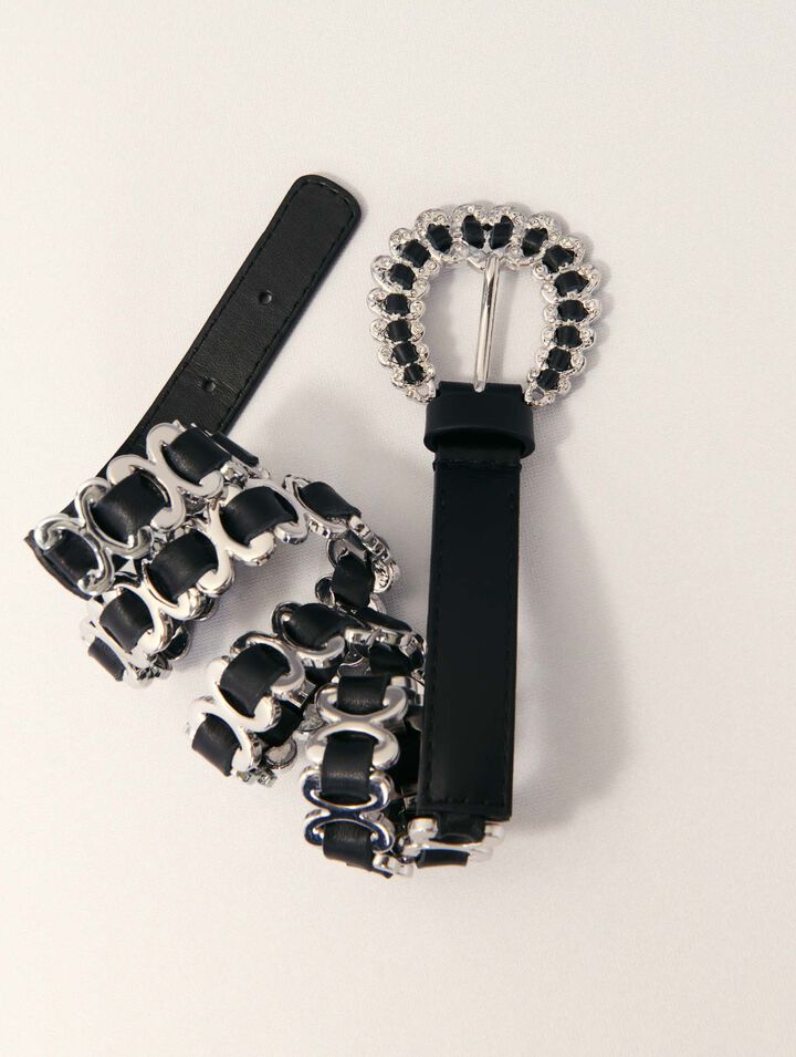 Mixed jewellery buckle chain belt