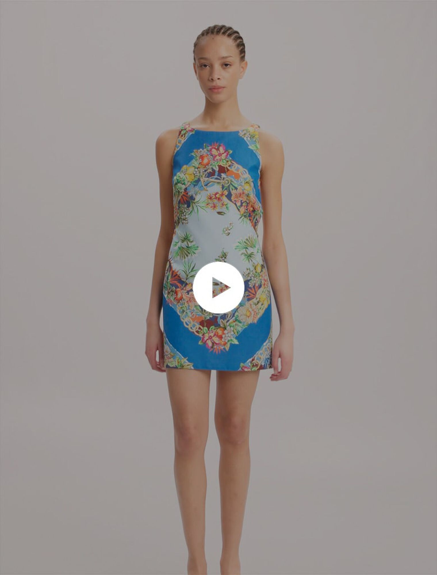 Patterned shift dress