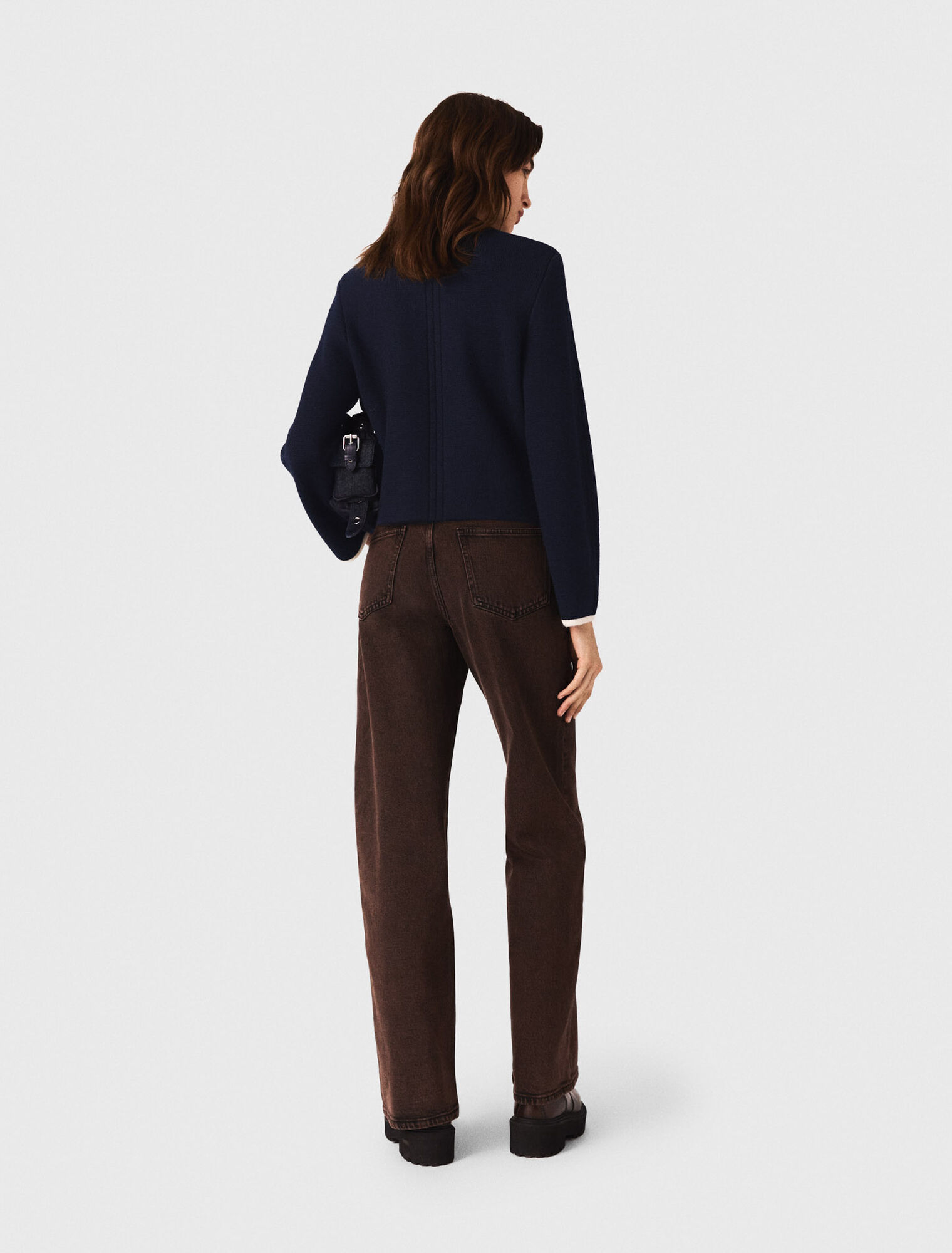 Structured knit jacket