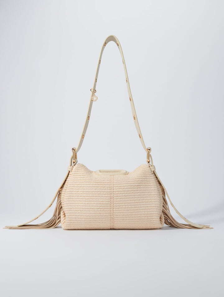 Raffia effect Miss M Mini bag