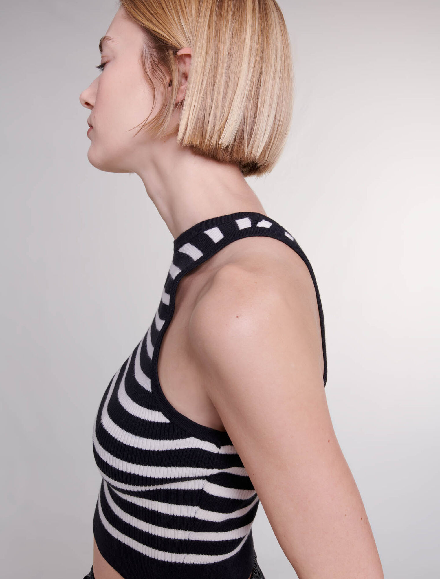 Striped crop top