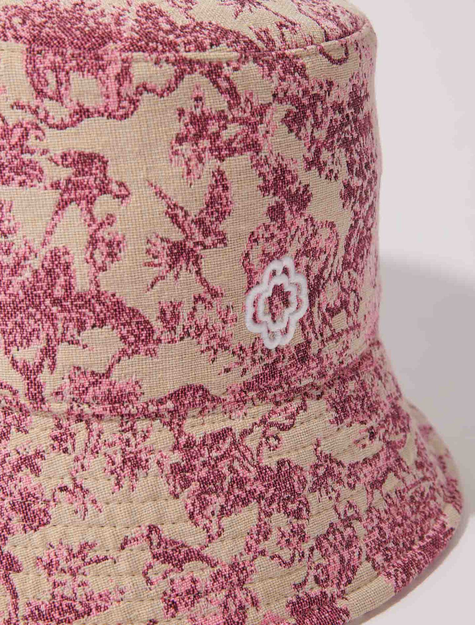 Patterned cotton bucket hat