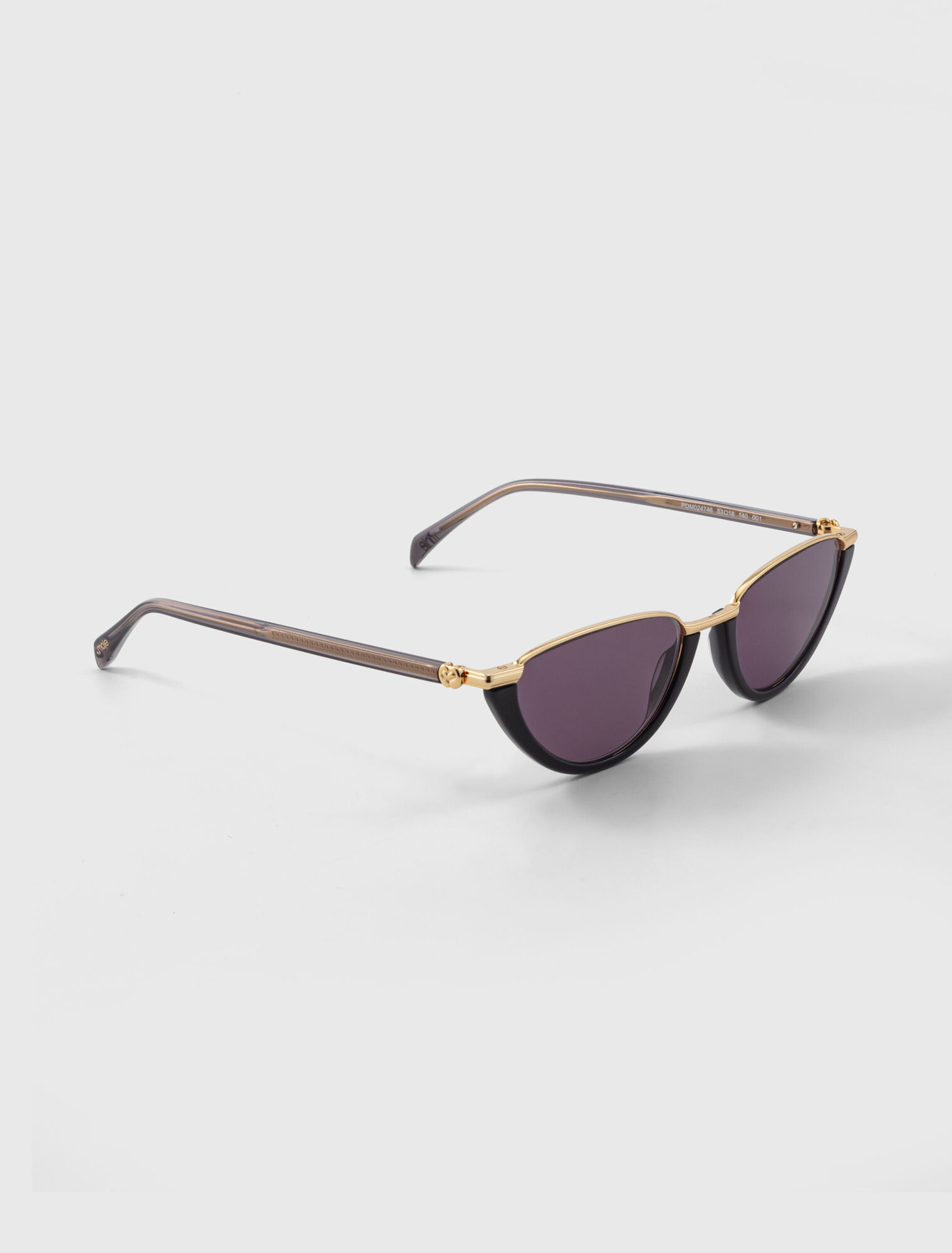 Metal and acetate cat-eye glasses