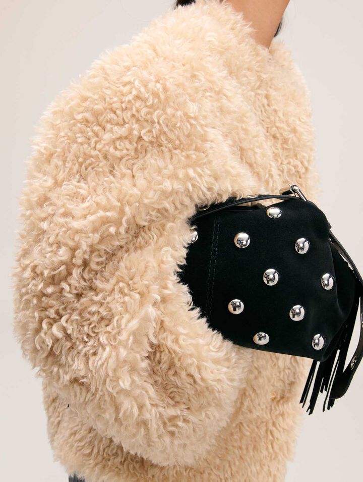 Miss M suede studded bag