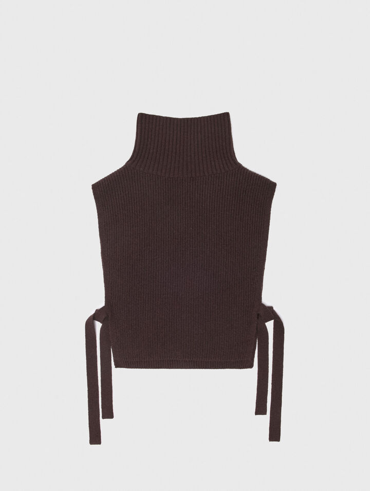 Wool and cashmere collar