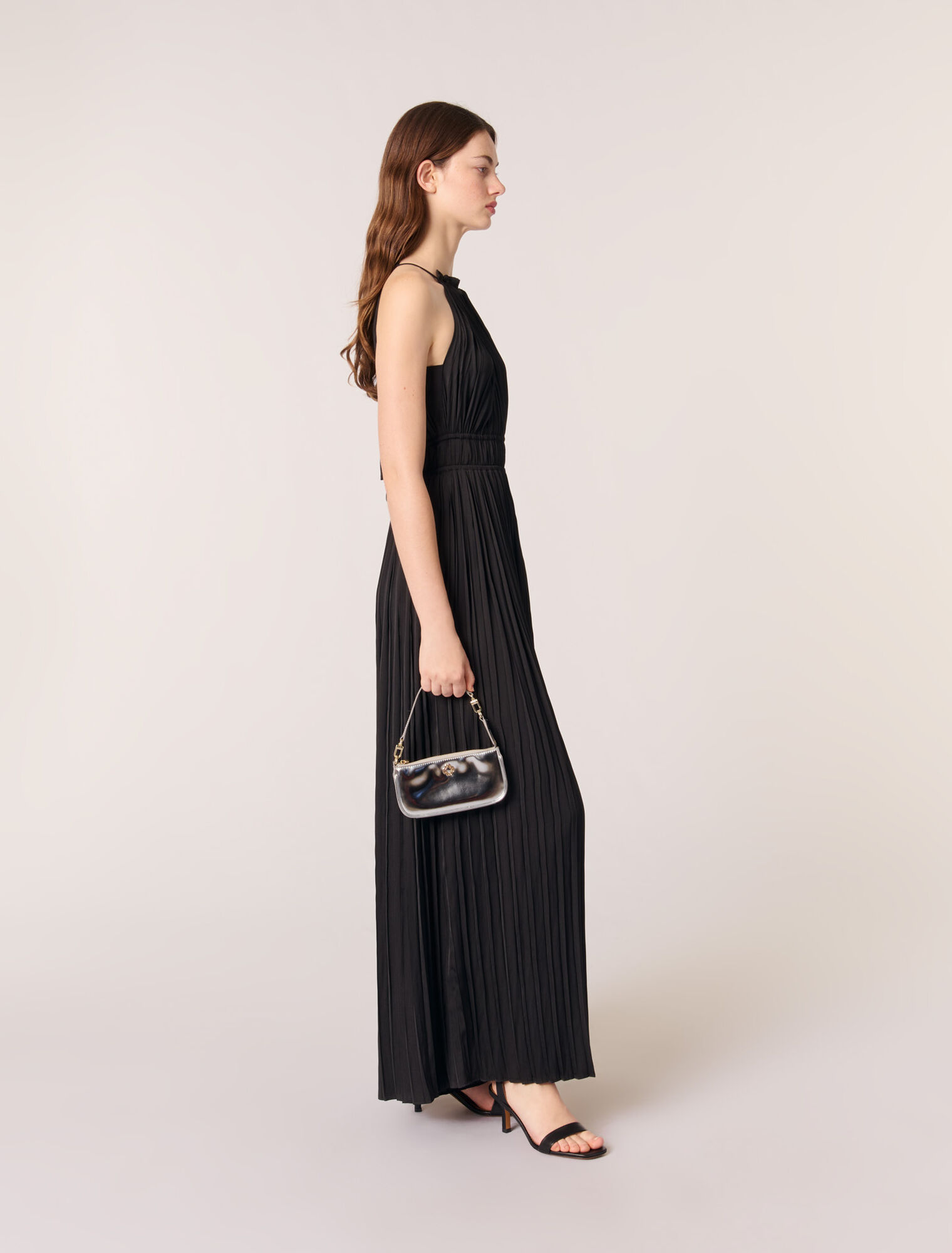 Pleated trouser suit