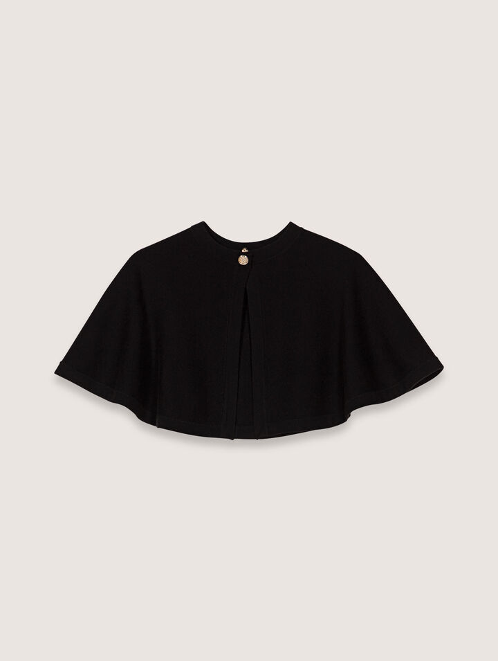 2-in-1 knit dress & removable cape