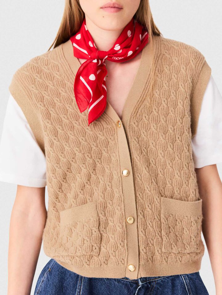 2-in-1 effect cardigan