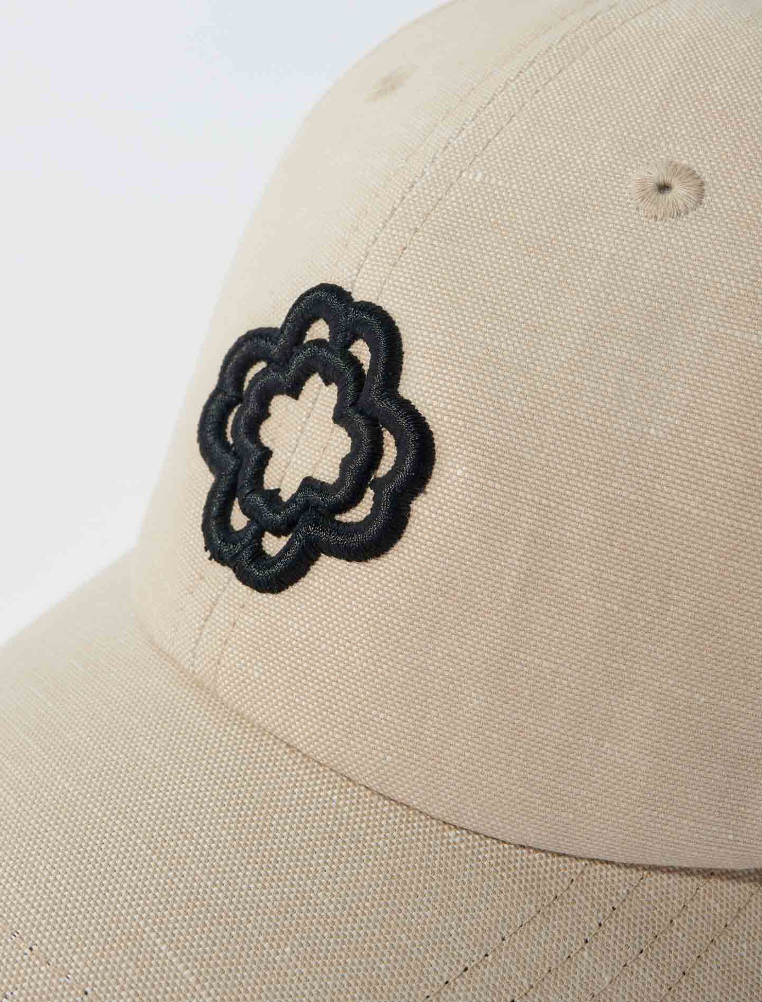 Linen and cotton cap
