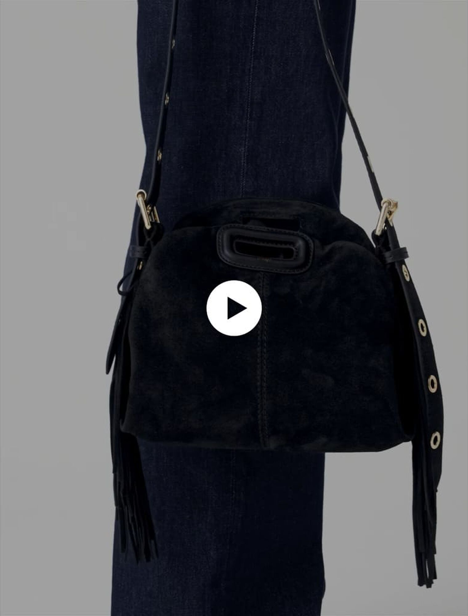 Suede leather mini Miss M bag