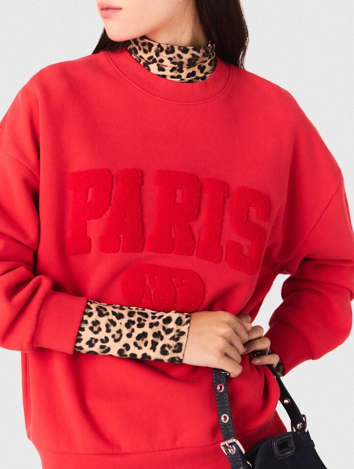 PARIS NY lettering sweatshirt