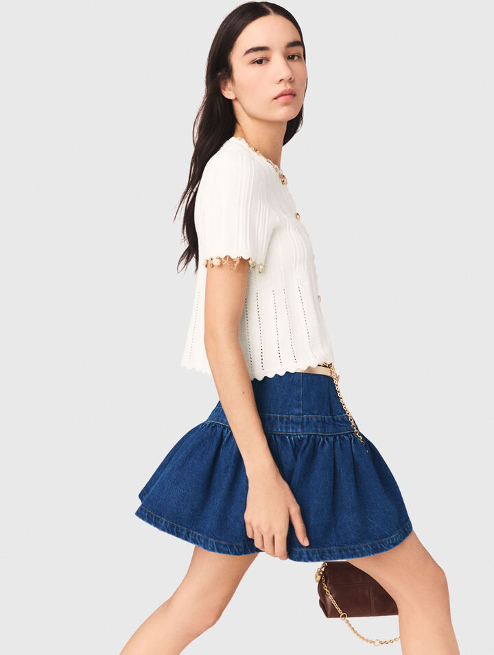 Gold jewellery cardigan