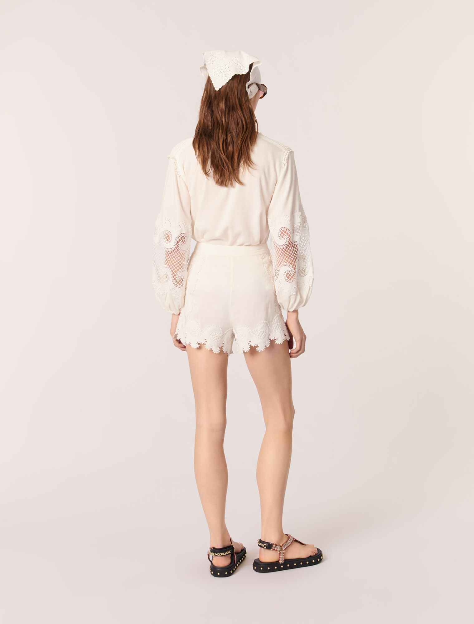 Embroidered shorts