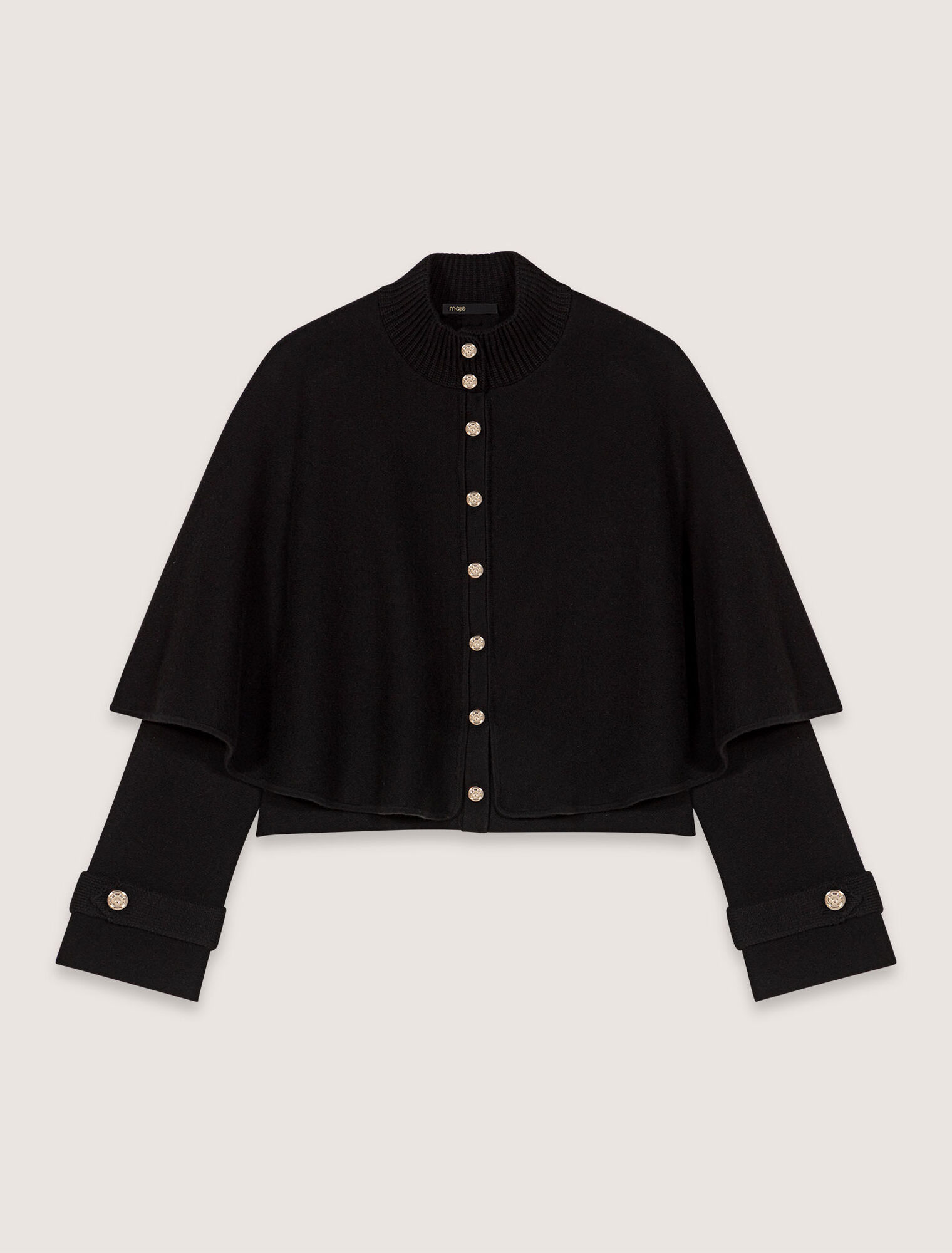 Cape-effect cardigan