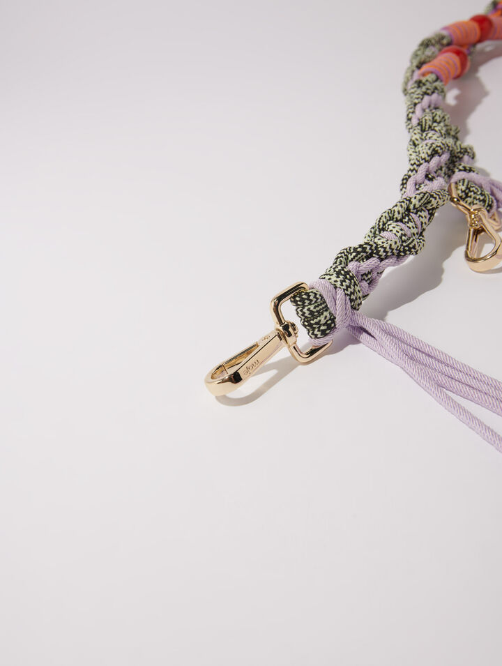 Braided shoulder strap