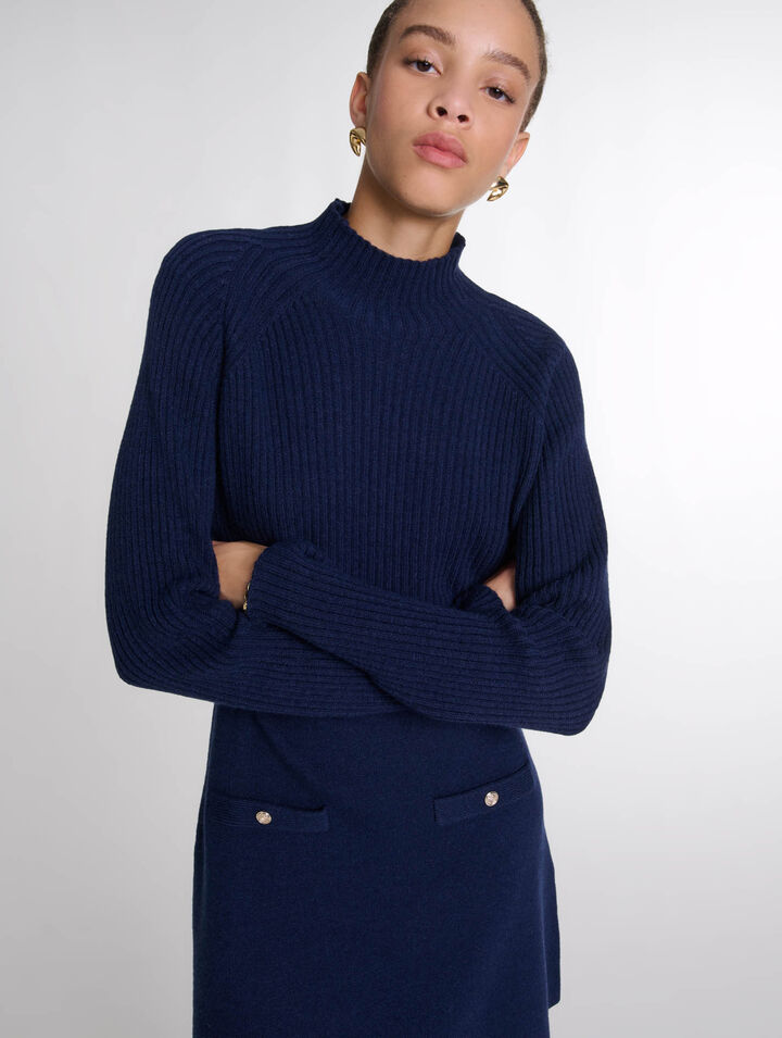 Knit 2-in-1 short dress