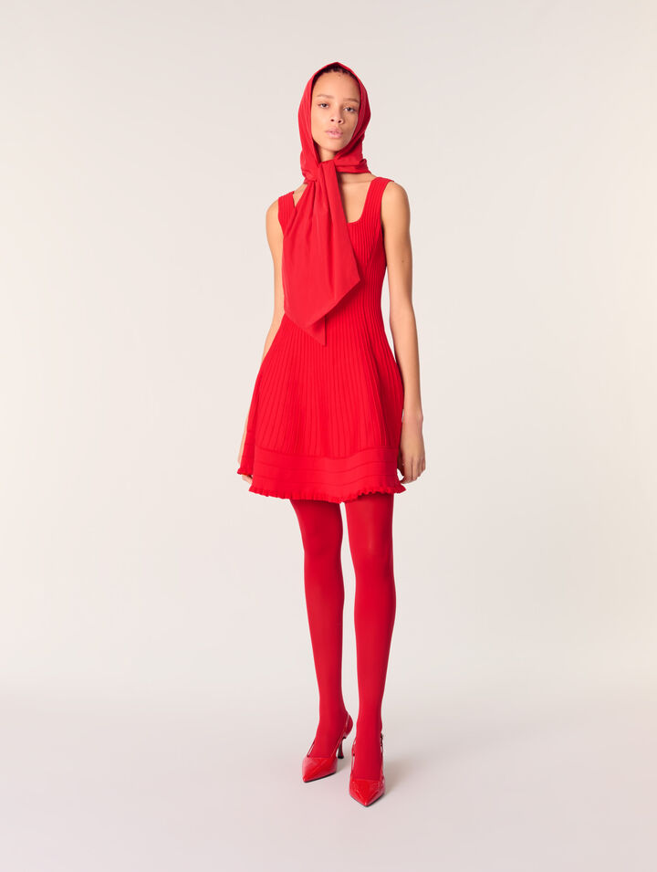 Short knit dress