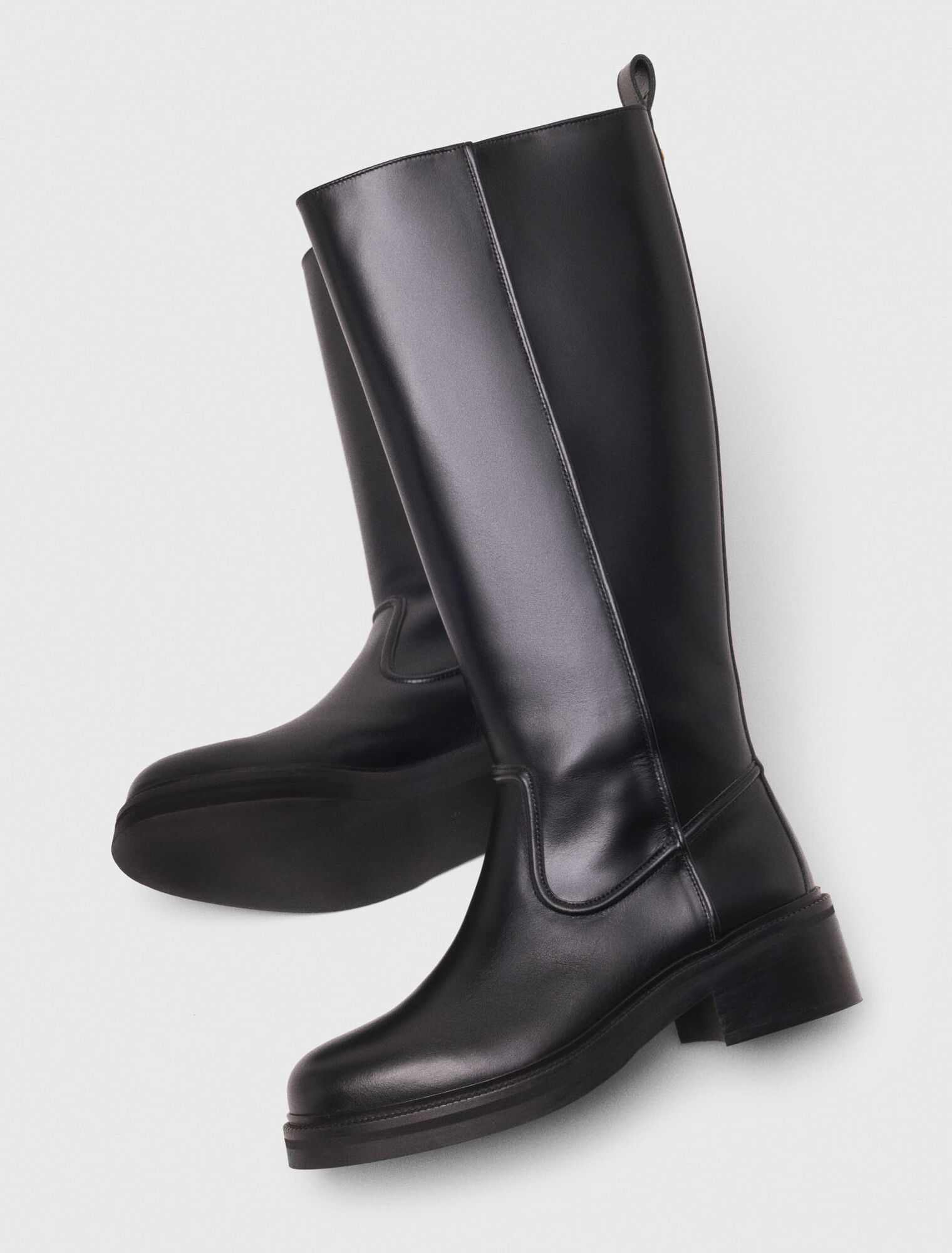 Leather boots
