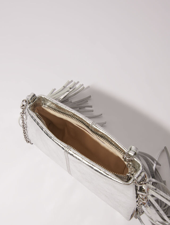 Miss M leather clutch bag