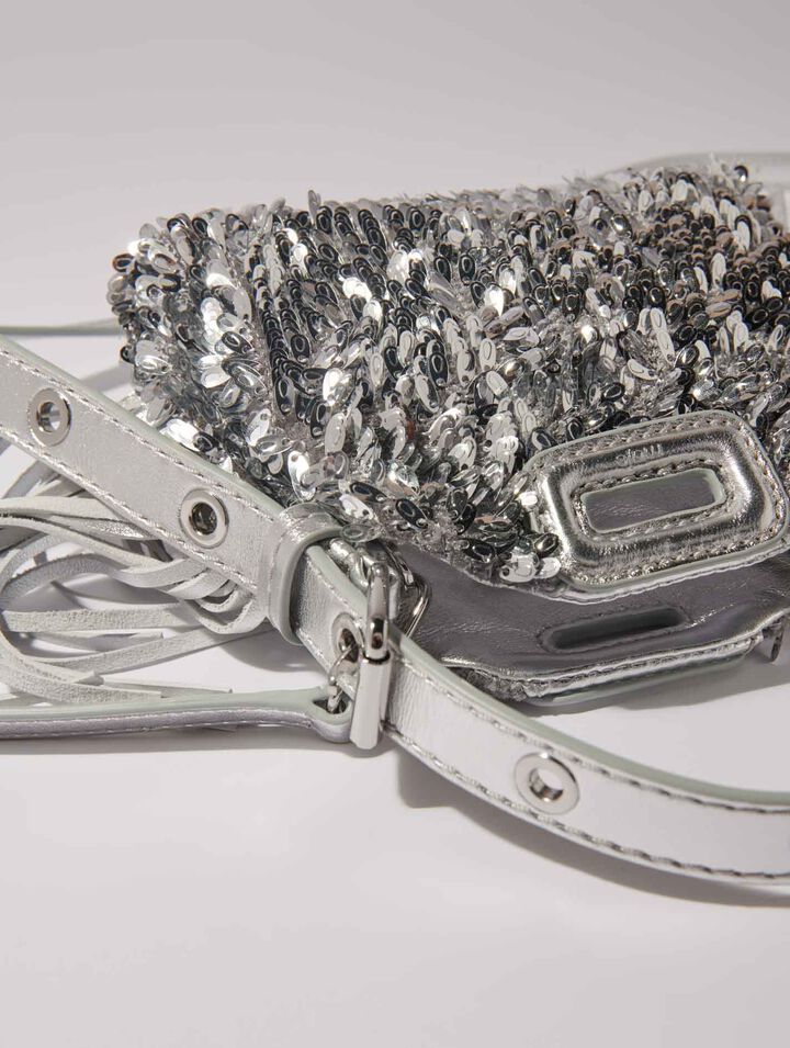 Miss M Nano bag with silver sequins