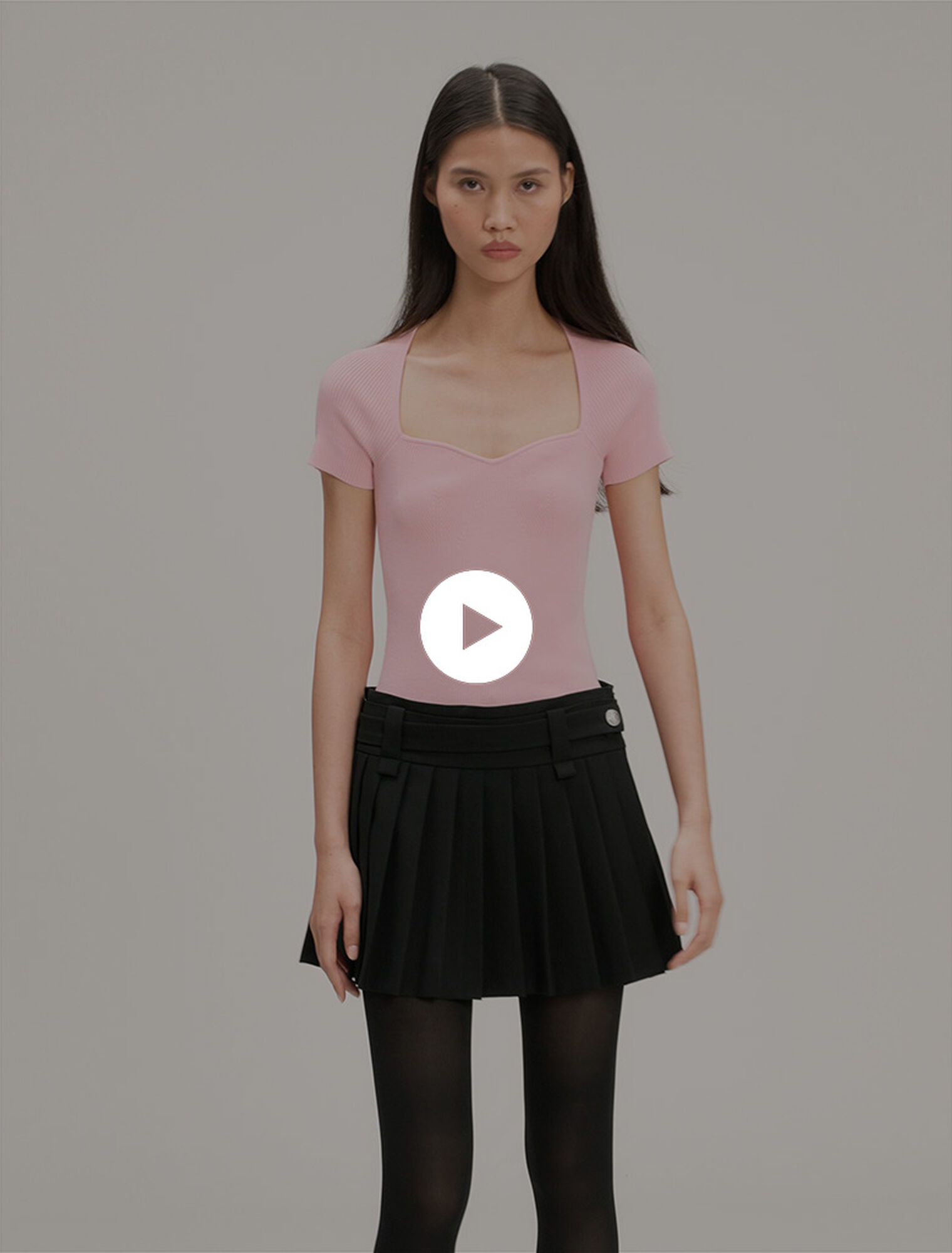 Rib knit top