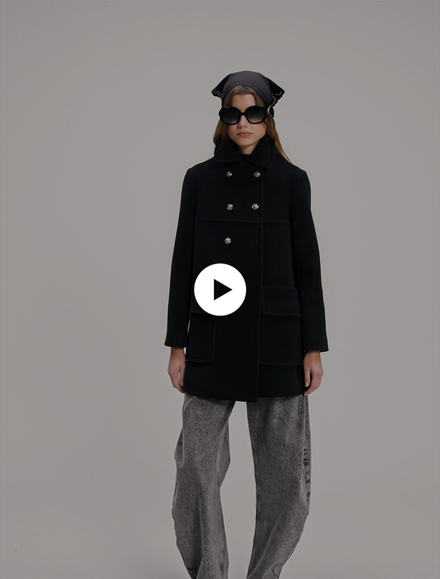 Wool blend coat