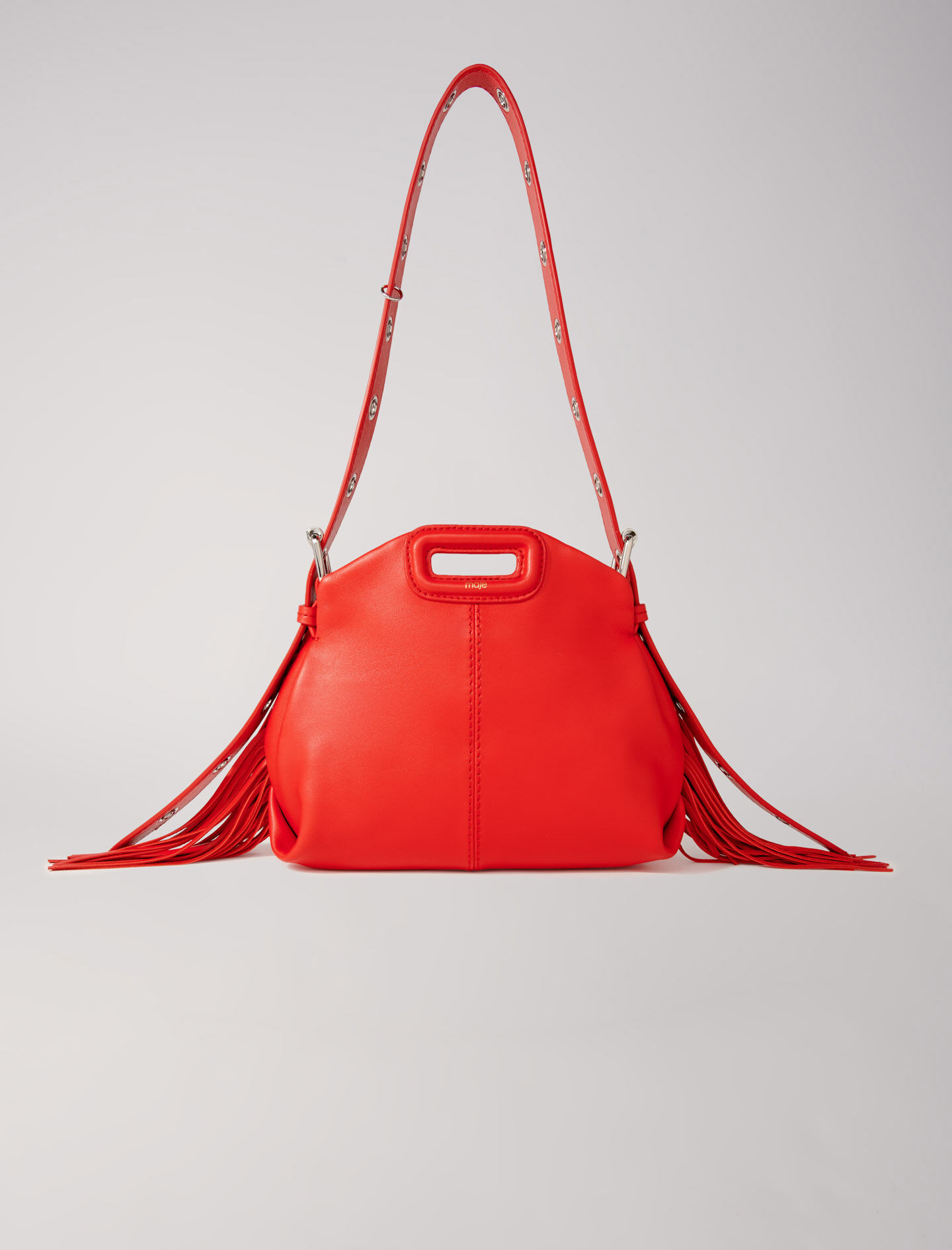 Smooth leather mini Miss M bag Miss M Mini Maje