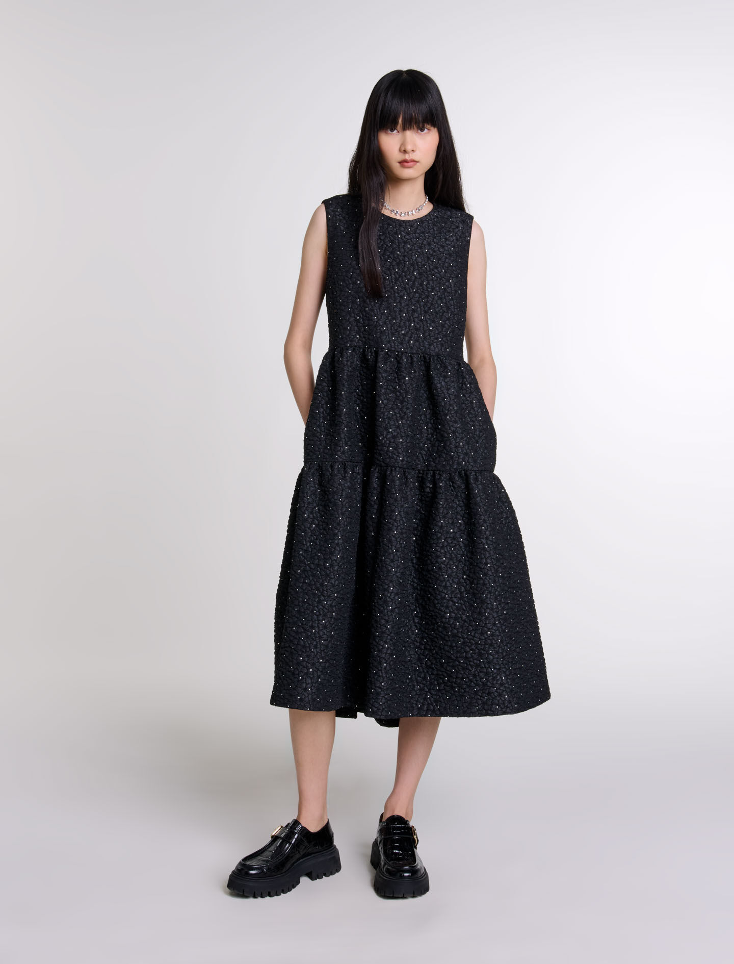 Rhinestone maxi dress clearance