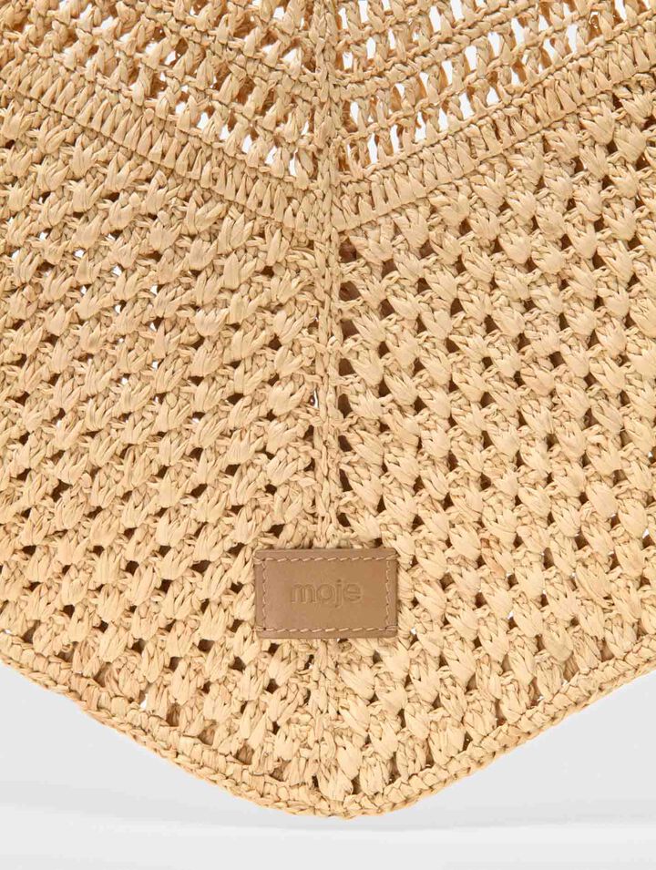 Natural raffia bag