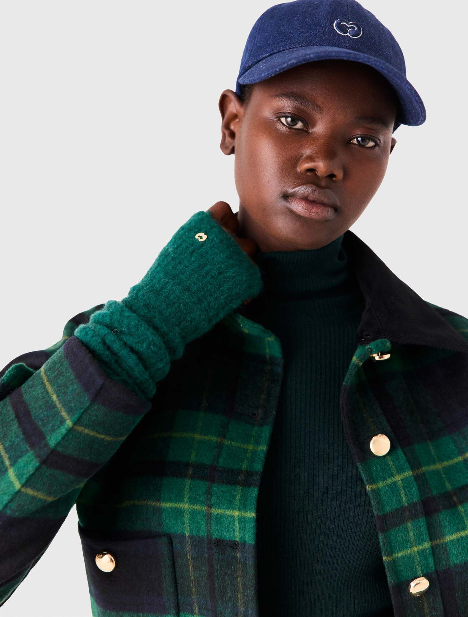 Reversible faux leather jacket