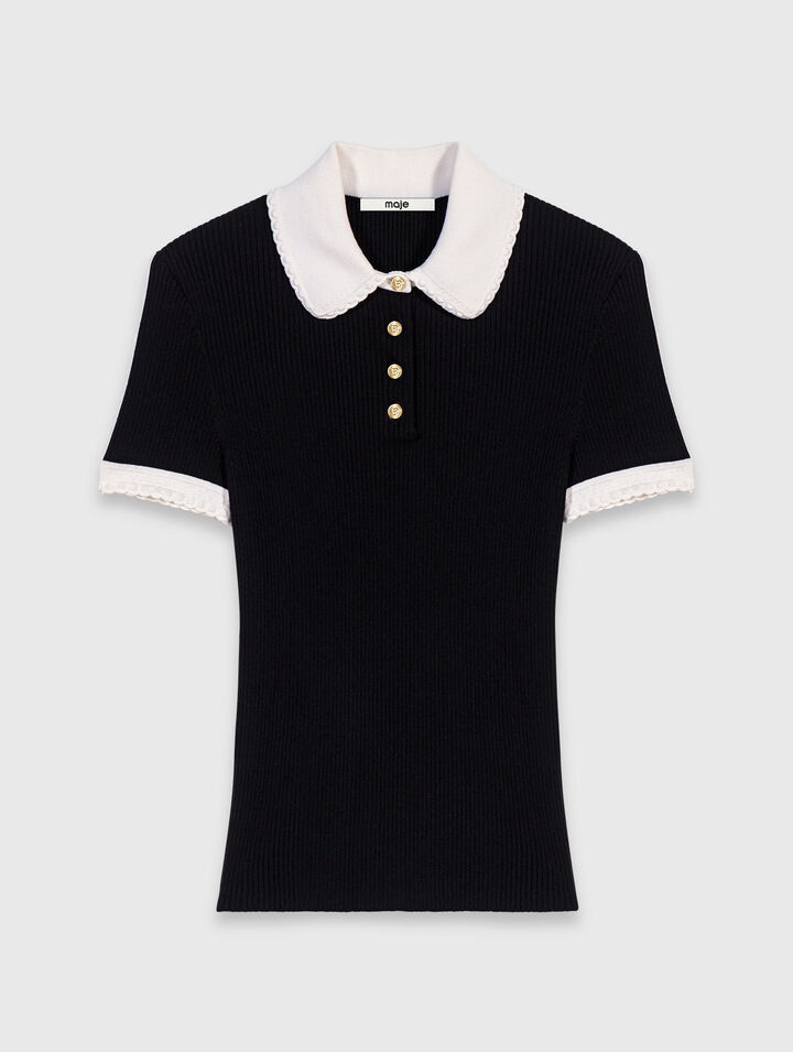Short-sleeved polo shirt