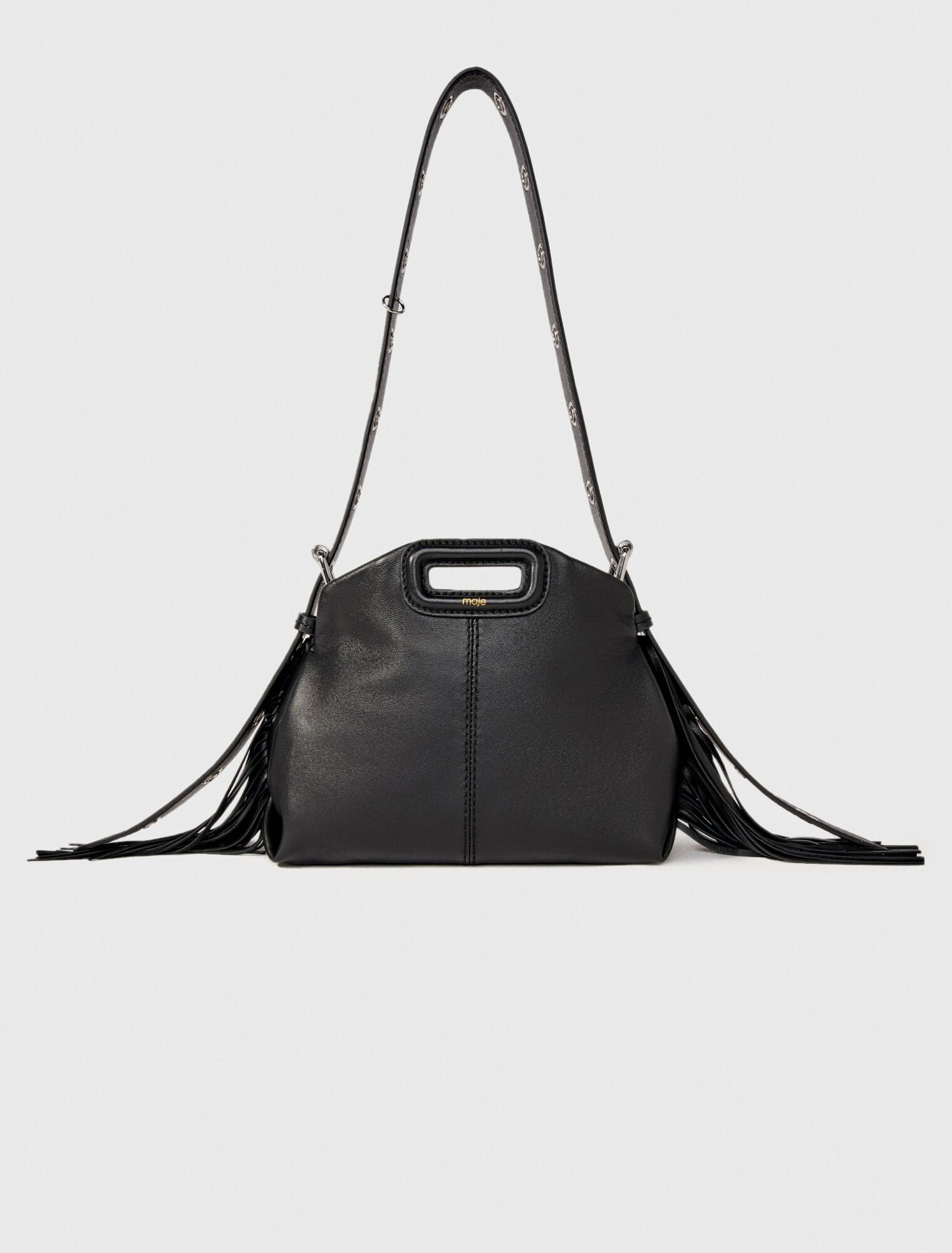 Plain leather mini Miss M bag